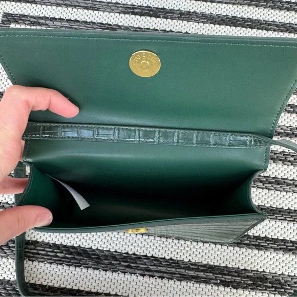 JW PEI Julia Chain Strap Detail Croc Embossed Purse - Picture 7 of 9